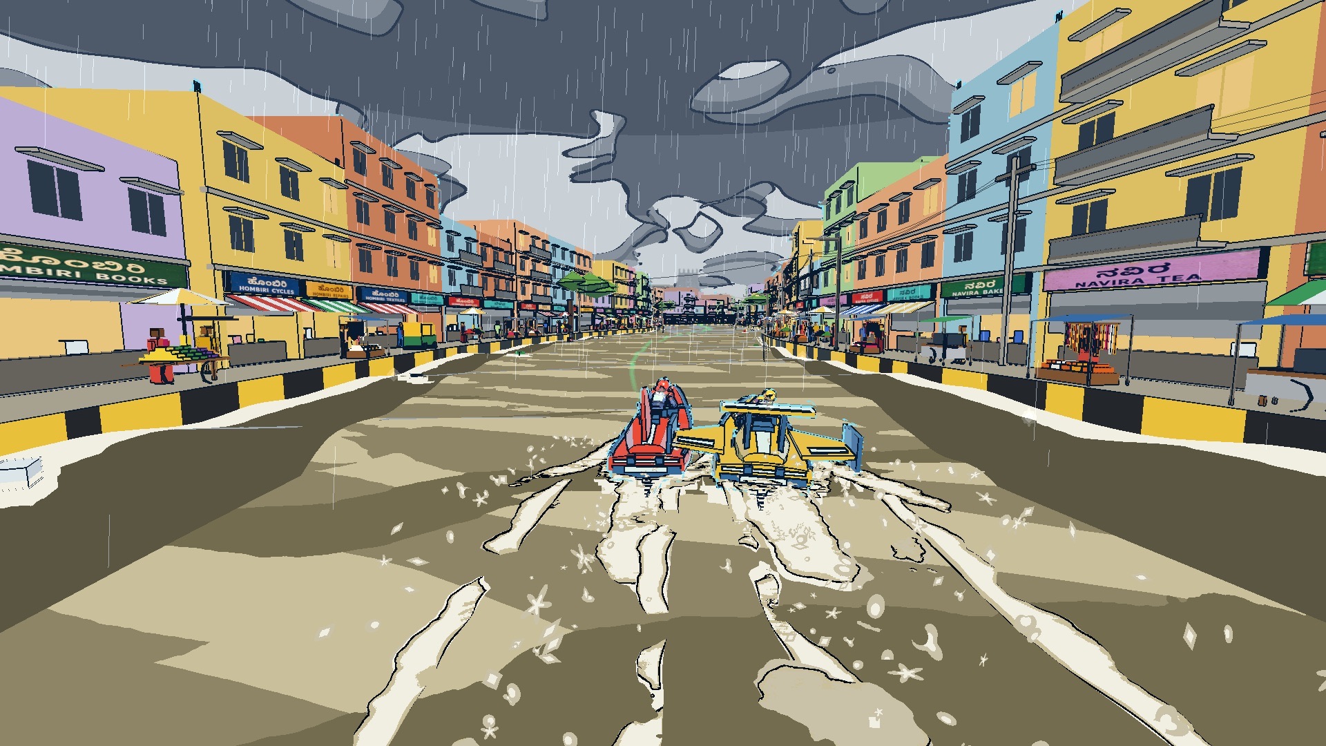 Flooded Malleshwaram, the monsoon street race